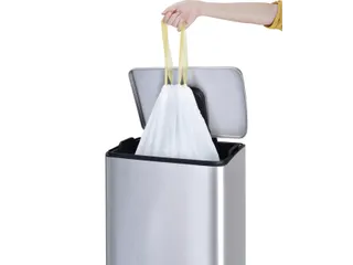 Afvalzak EKO MDPE type D met trekband 55x55cm 18-21 Liter wit - 5