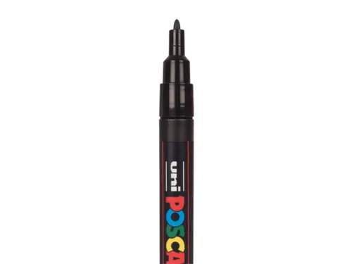 Verfstift Posca PC3M Fijne punt 0,9-1,3mm Wijnrood
