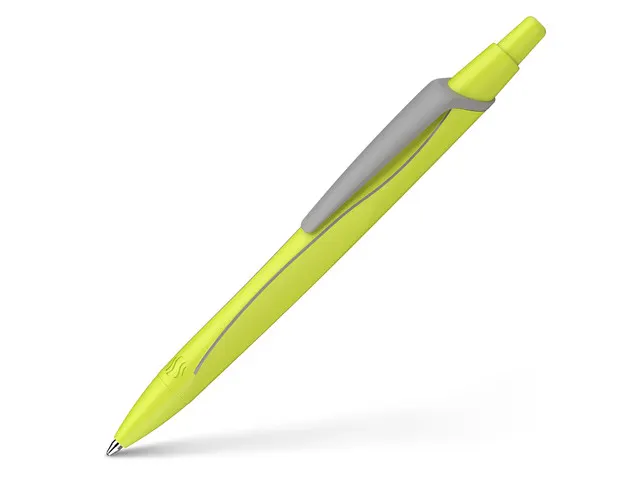 Stylo à bille Schneider Reco jaune néon/couleur écriture bleue