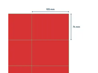Gekleurde Etiketten 105x74mm Rood 42620 1000 Vel - 4
