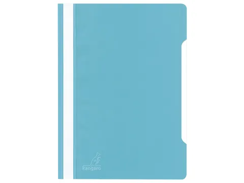 Snelhechtermap Kangaro A4 PP turquoise krimp a 25 stuks