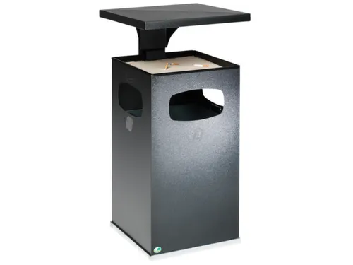 Zandasbak Staalplaat 955x500x500mm Overkapping 3 Inworpopeningen