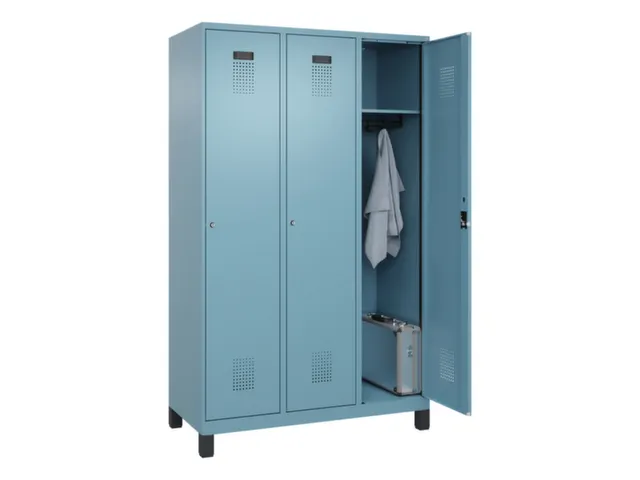 locker,HxBxD 1950x1200x500mm,3vak,vak B 400mm,cil.-slot,voeten