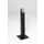 Staande Asbakzuil 2 liter H 1005mm Rechthoekig Ral7021 Zilverkleurig