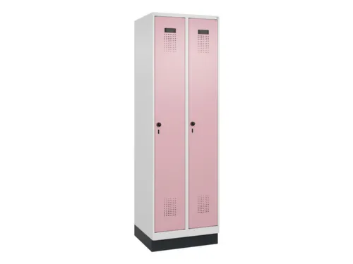 locker,HxBxD 1950x600x500mm,2vak,vak B 300mm,draaigrendel,sokkel