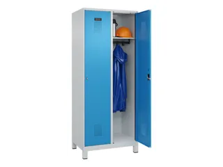 locker,HxBxD 1950x800x500mm,2vak,vak B 400mm,cil.-slot,voeten - 1