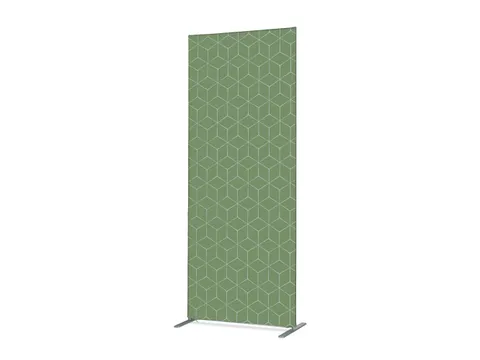 Scheidingswand Textiel Deco 100x200cm Double Hexagon Groen