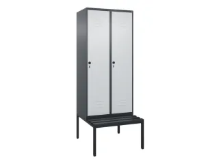 locker voor scheiding van kleding,HxBxD 2120x800x815mm,2vak - 1
