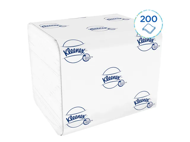 Toiletpapier Kleenex gevouwen tissues 2 laags 36x200stuks wit 8408