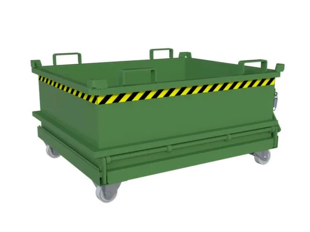 mini-bodemklepcontainer,HxLxB 625x1000x1200mm,0,37m³,inrijbeugel,staa