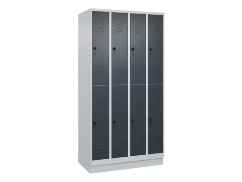 dubbeldekse locker,HxBxD 1950x1000x500mm,4x2vak.,vak B 250mm