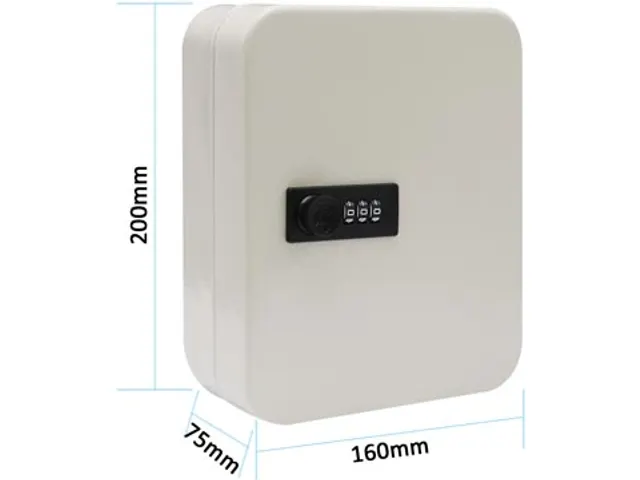 Armoire à clés serrure à combinaison 30 clés blanc