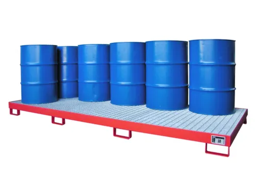 opvangbak,v. 10x200l vat,opvangvol. 280l,HxBxD 200x1300x3280mm