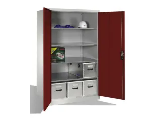 universele kast,HxBxD 1950x1200x800mm,romp RAL7035,front RAL3003 - 1