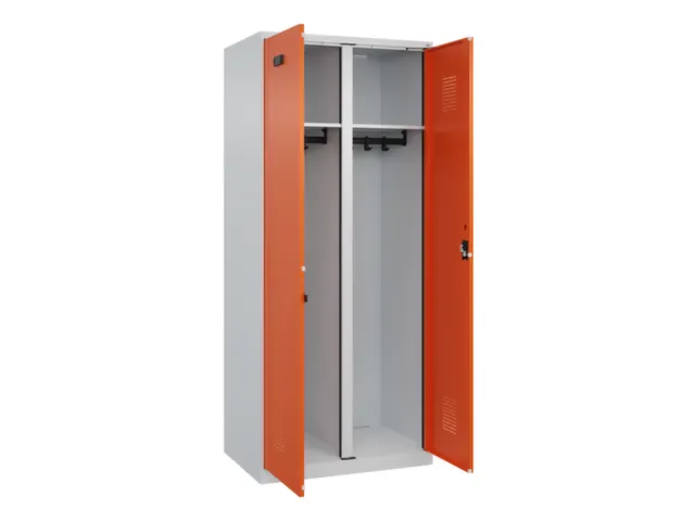 locker voor scheiding van kleding,HxBxD 1850x800x500mm,2vak