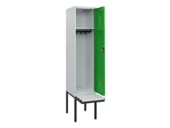 locker met bank,HxBxD 1950x400x815mm,1vak,vak B 400mm,cilinderslot