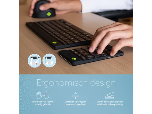Numeriek Toetsenbord R-Go Numpad Break Draadloos Zwart