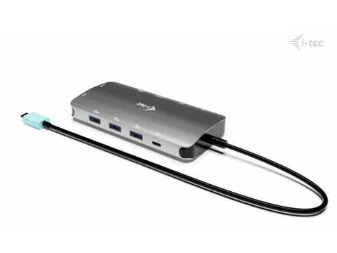 USB-C Metal Nano 3x Display (DP, HDMI and VGA) Docking Station + Power