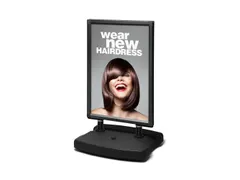 Stoepbord Windtalker City Plastic Voet A1 Zwart