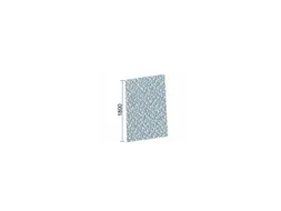 geluidabsorberende scheidingswand,HxBxD 1800x1000x41mm,wand stof,grijs