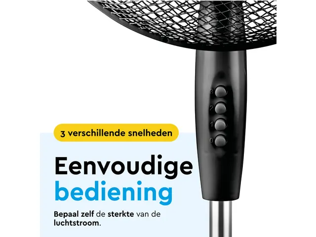 Statiefventilator BRASQ F300 Ø 40cm zwart