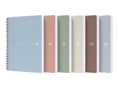 Cahier spirale Oxford My Rec'Up A5 ligné 90 feuilles assorti
