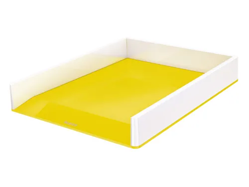 Brievenbak Leitz WOW A4 wit/geel