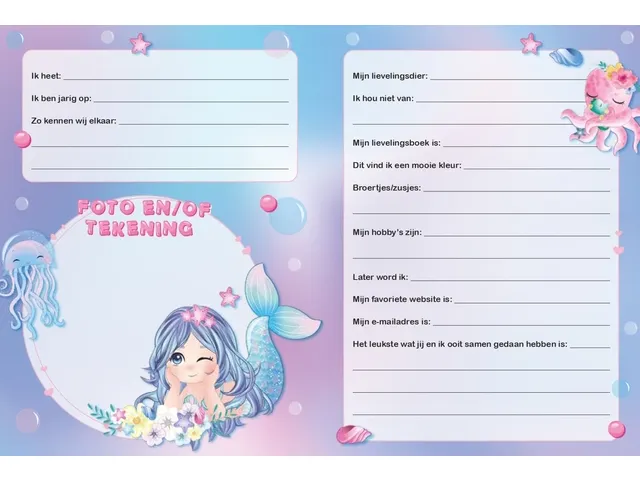 Carnet d'amitié Interstat Zeemeermin (NL)