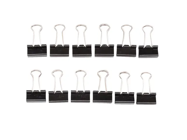 Papierklem MAUL 215 foldback 19mm capaciteit 7mm zwart