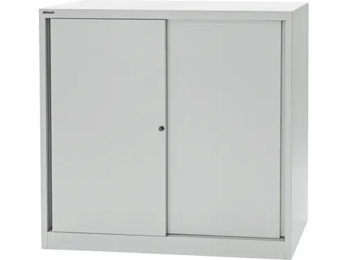 Schuifdeurkast Hxbxd 1181x1200x430mm 3oh 2legborden Staalplaat Ral7035