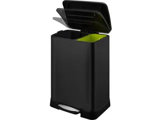 Neo-Cube recycling pedaalemmer 28+18 Liter Zwart - 7