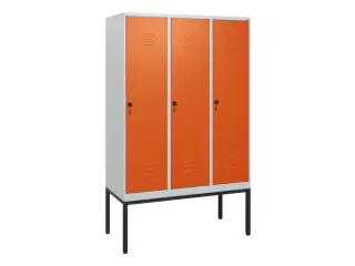 locker,HxBxD 1950x1200x500mm,3vak,vak B 400mm,draaigrendel - 1