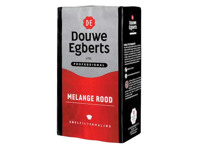 Koffie Douwe Egberts snelfiltermaling Roodmerk 500 Gram