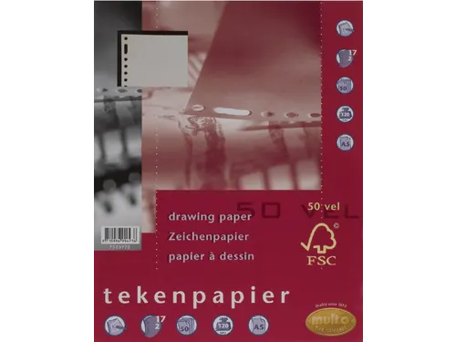 Interieur Multo A5 17-Gaats Tekenpapier 120gr 50vel