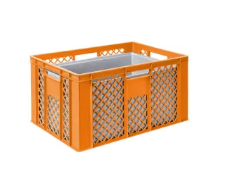 Euronorm-stapelbak,m. isoleerbox,HxLxB 320x600x400mm,63/35l,HDPE - 4