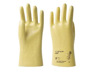 Handschoen Gobi Geel Nitril Met Manchet Maat 10 - 1