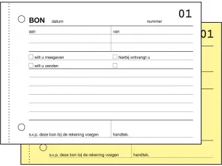 Bonboekje Sigel Expres A6 met carbon blok a 2x50 blad - 2