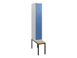 Dubbeldekse dekenkist,HxBxD 1950x300x815mm,1x2vak.,vak B 300mm