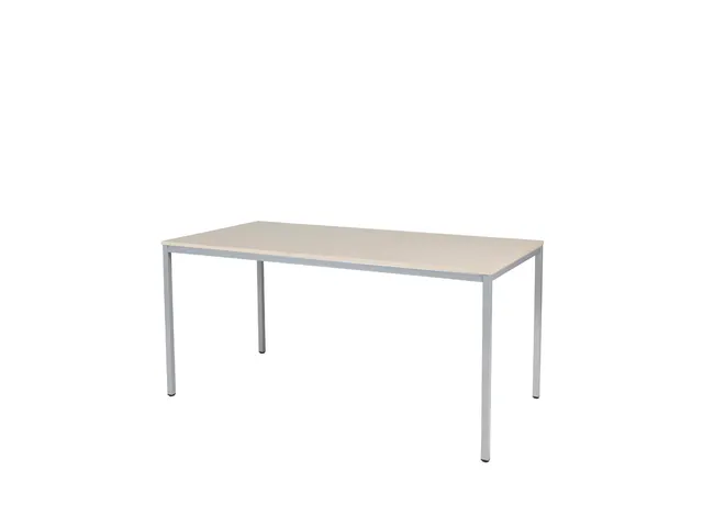 Domino Basic Tafel Vaste Hoogte 1600x800mm Robson Eiken Alu 4-Poots
