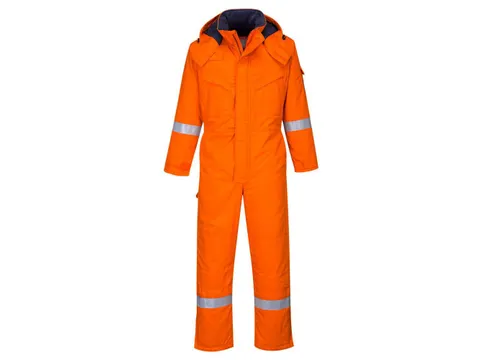 Portwest FR53 wintercoverall, fluo oranje, maat L, per stuk