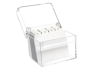 Kaartenbak Maul A7 + Index Acryl Glashelder - 1