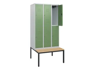 Dubbeldekse dekenkist,HxBxD 1950x900x815mm,3x2vak.,vak B 300mm - 2