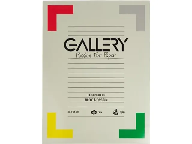 Tekenblok 27x36cm Extra Zwaar Houtvrij Papier 190 Gram