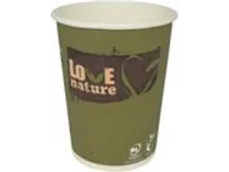 Drinkbeker uit karton Love Nature, 200 ml, pak van 50 stuks