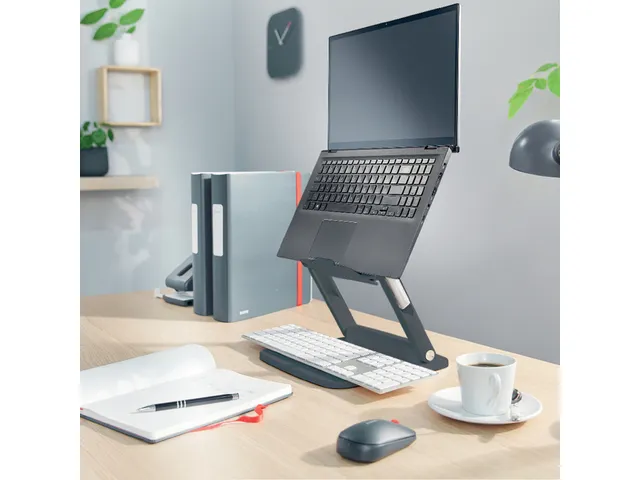 Support ordinateur portable Leitz Ergo Multi-angles réglable gris