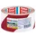 Tesa Premium waarschuwingstape rood/wit 66 m x 50 mm