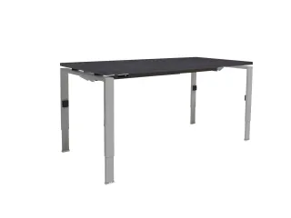 Bureau Linesto N4 hoogte instelbaar 160x80cm houtprint schaduw alu - 1