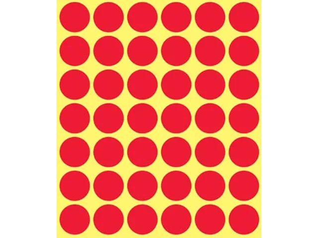 Avery Zweckform Ronde etiketten diameter 18 mm rood 1056 stuks