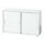 Schuifdeurkast 748x1200x400mm Kastromp/Front Lichtgrijs/Lichtgrijs