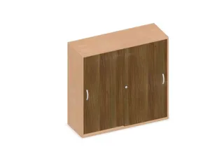 Schuifdeurkast 1150x1200x430mm Romp Beuken Decor Front Noten - 1